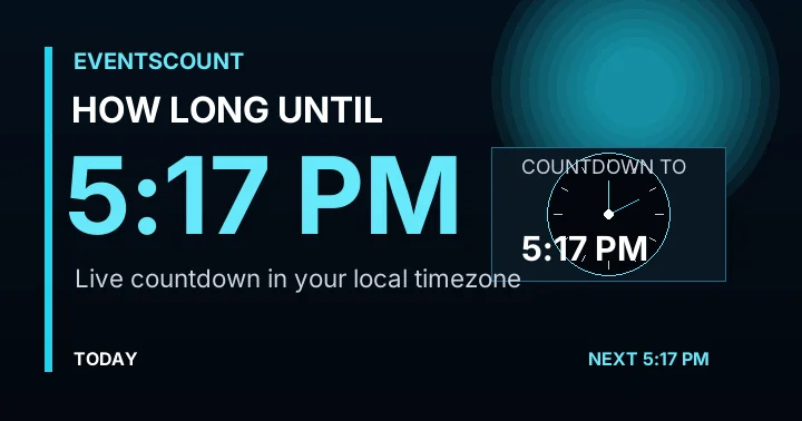 How Long Until 5:17 PM?