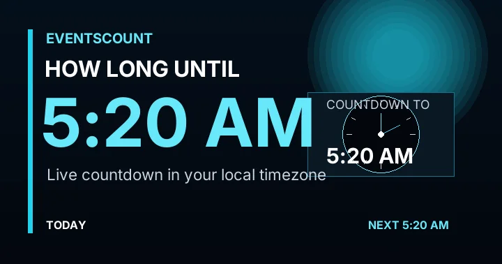How Long Until 5:20 AM?
