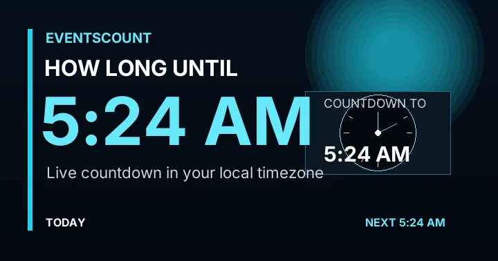 How Long Until 5:24 AM?