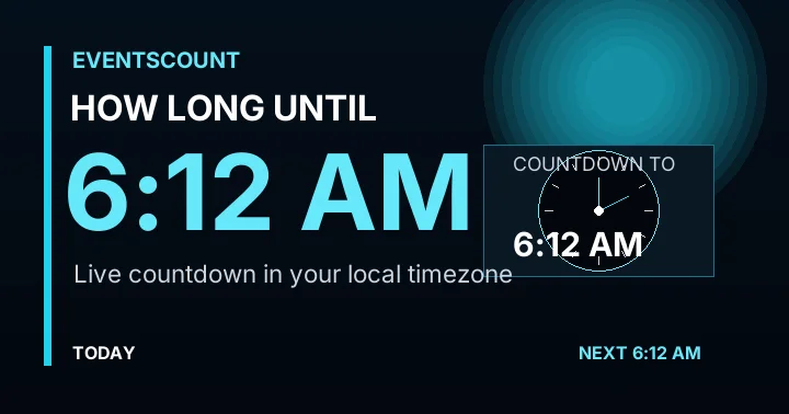 How Long Until 6:12 AM?