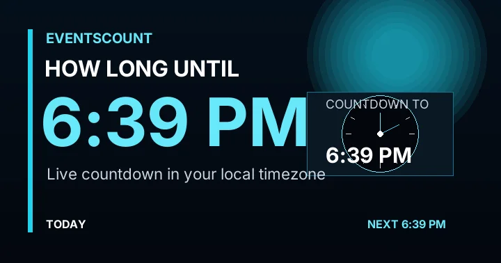 How Long Until 6:39 PM?
