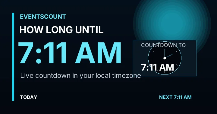 How Long Until 7:11 AM?