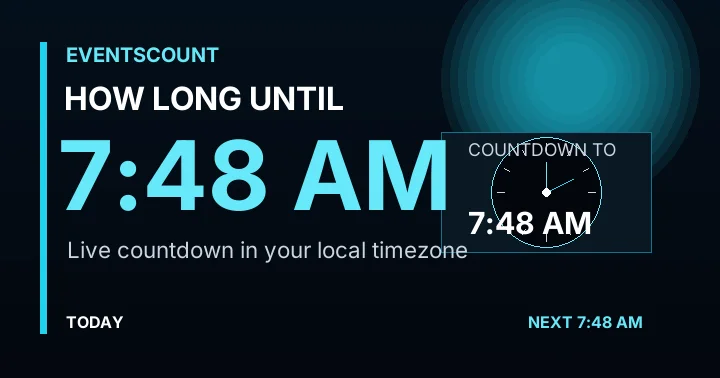 How Long Until 7:48 AM?
