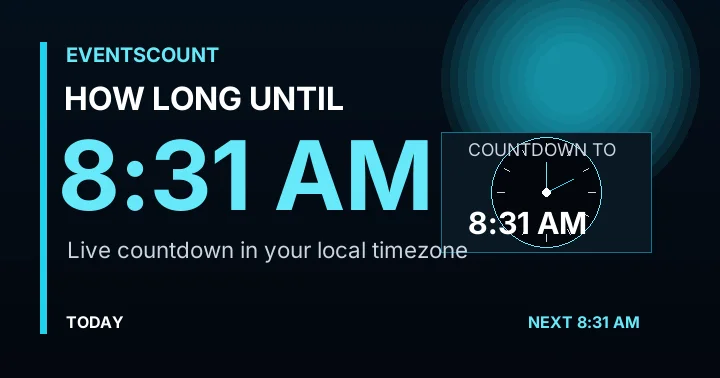 How Long Until 8:31 AM?