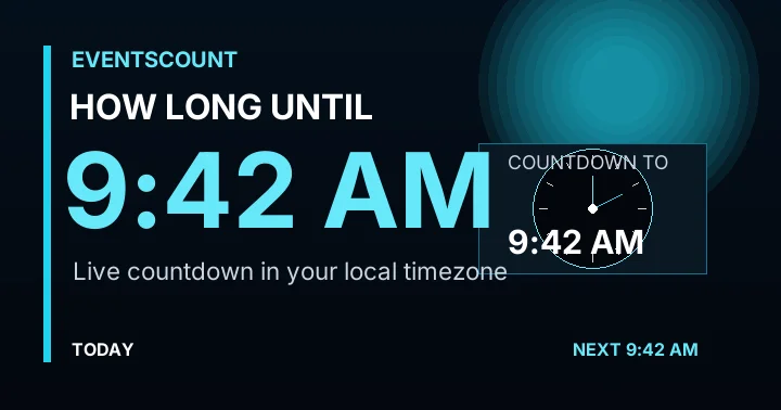 How Long Until 9:42 AM?