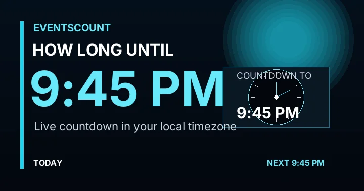How Long Until 9:45 PM?