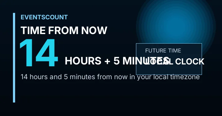 14 Hours 5 Minutes From Now