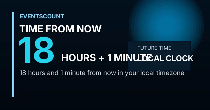 18 Hours 1 Minute From Now