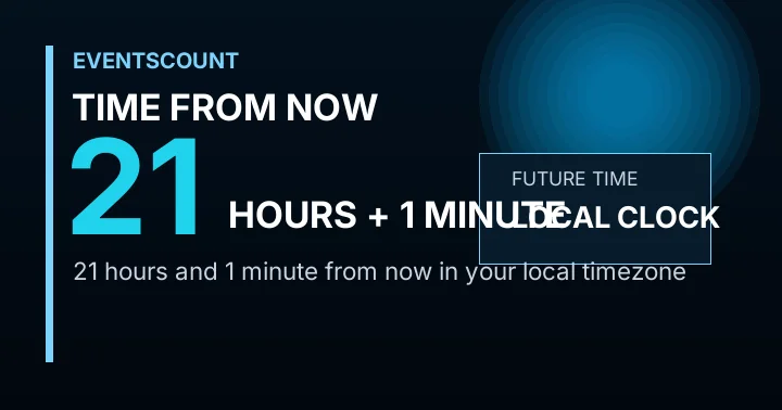 21 Hours 1 Minute From Now