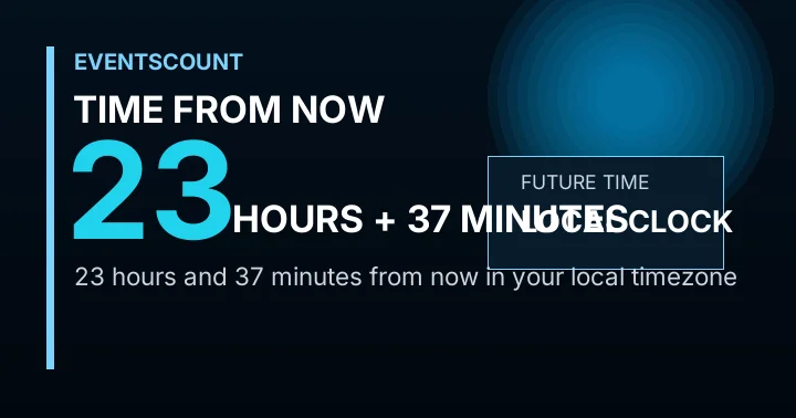 23 Hours 37 Minutes From Now