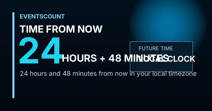 24 Hours 48 Minutes From Now