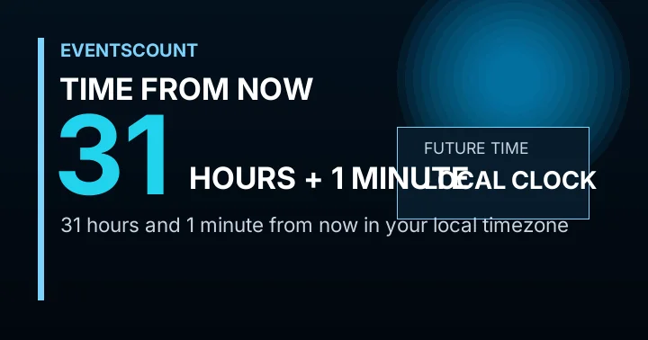 31 Hours 1 Minute From Now