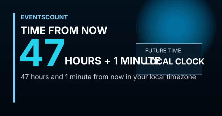 47 Hours 1 Minute From Now