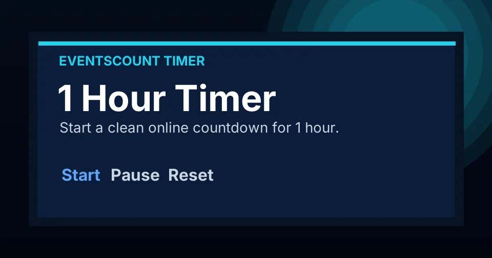 1 Hour Timer