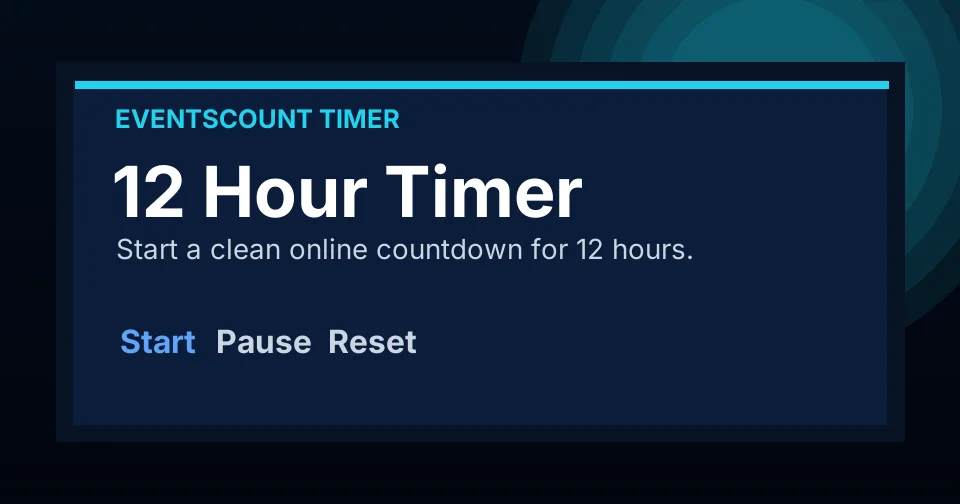 12 Hour Timer