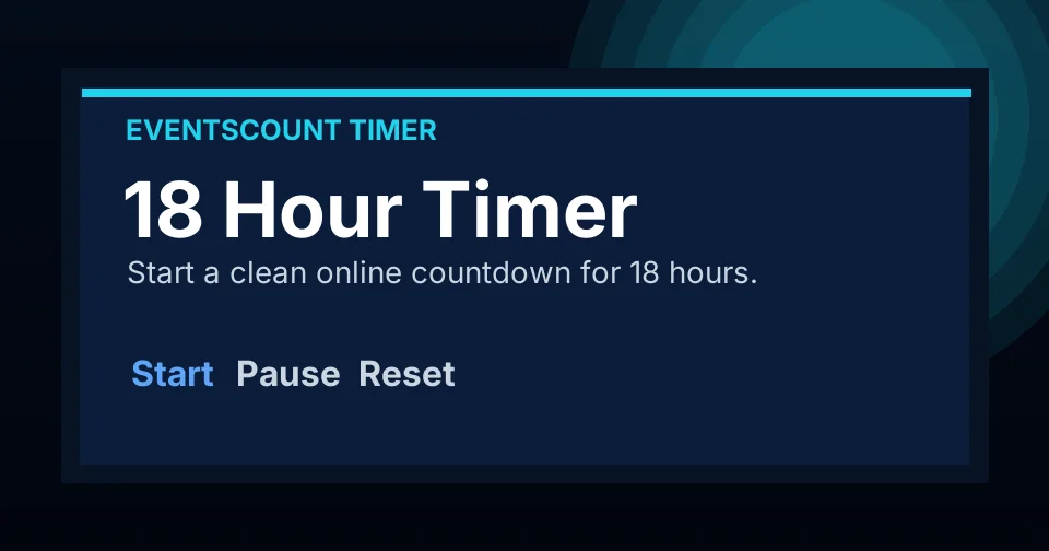 18 Hour Timer