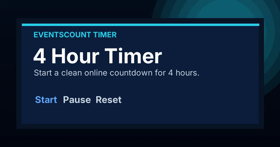 4 Hour Timer