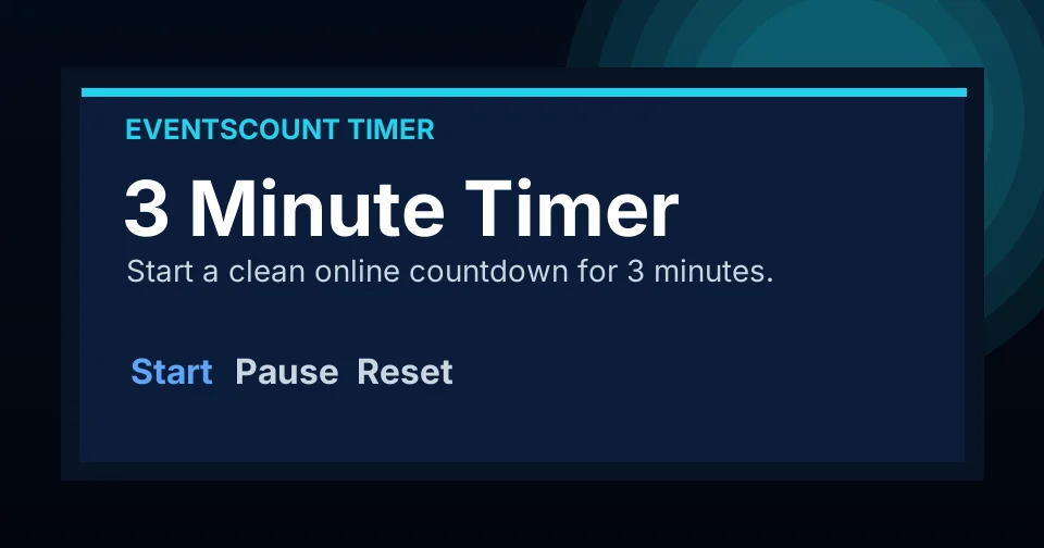 3 Minute Timer