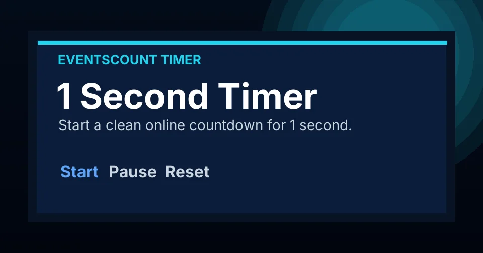 1 Second Timer