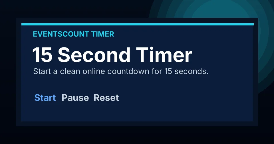15 Second Timer