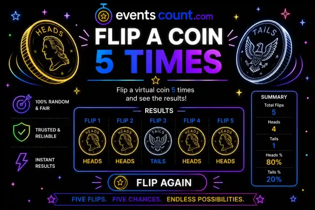 Flip a Coin 5 Times