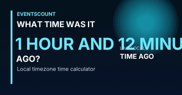 What Time Was It 1 Hour And 12 Minutes Ago?
