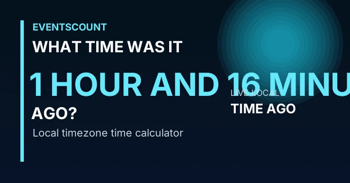 What Time Was It 1 Hour And 16 Minutes Ago?