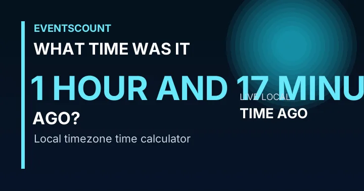 What Time Was It 1 Hour And 17 Minutes Ago?