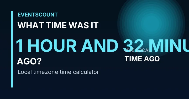 What Time Was It 1 Hour And 32 Minutes Ago?