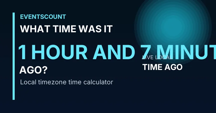 What Time Was It 1 Hour And 7 Minutes Ago?