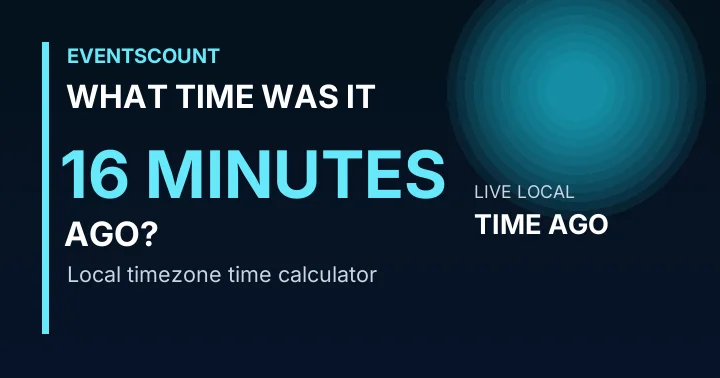 What Time Was It 16 Minutes Ago?