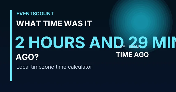 What Time Was It 2 Hours And 29 Minutes Ago?