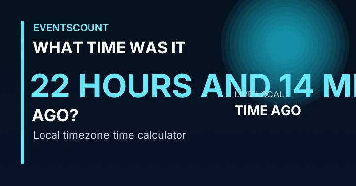 What Time Was It 22 Hours And 14 Minutes Ago?