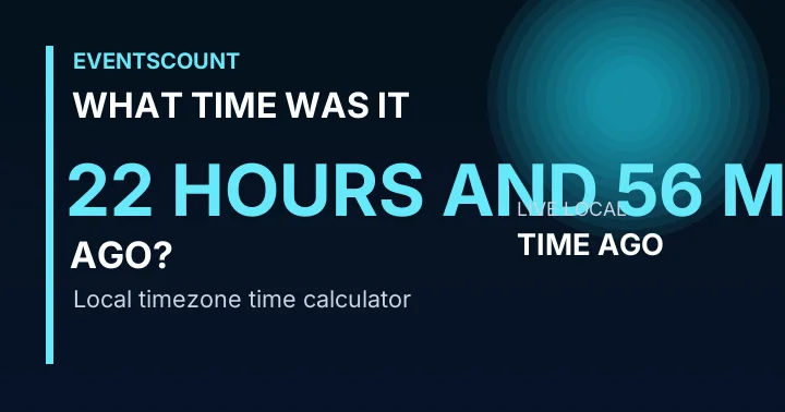 What Time Was It 22 Hours And 56 Minutes Ago?