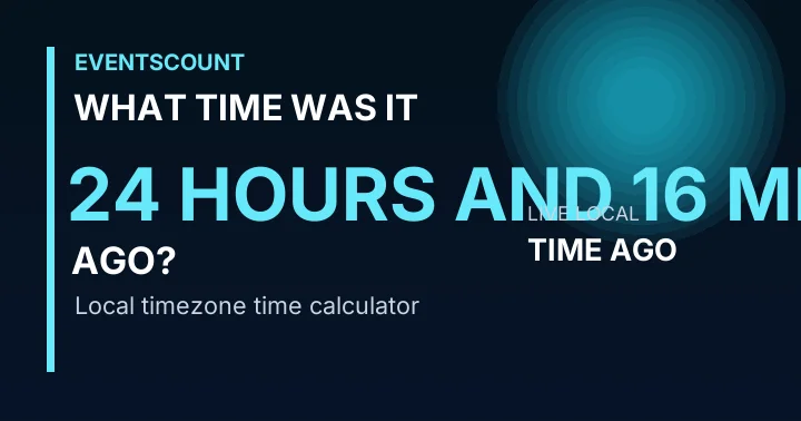 What Time Was It 24 Hours And 16 Minutes Ago?