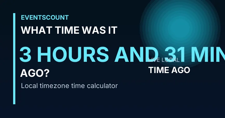 What Time Was It 3 Hours And 31 Minutes Ago?