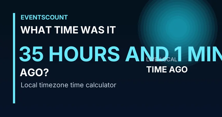 What Time Was It 35 Hours And 1 Minute Ago?