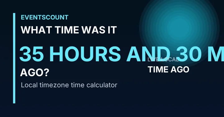 What Time Was It 35 Hours And 30 Minutes Ago?