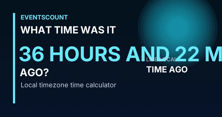 What Time Was It 36 Hours And 22 Minutes Ago?