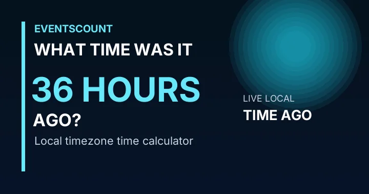 What Time Was It 36 Hours Ago?