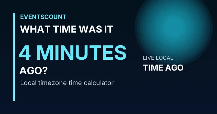 What Time Was It 4 Minutes Ago?