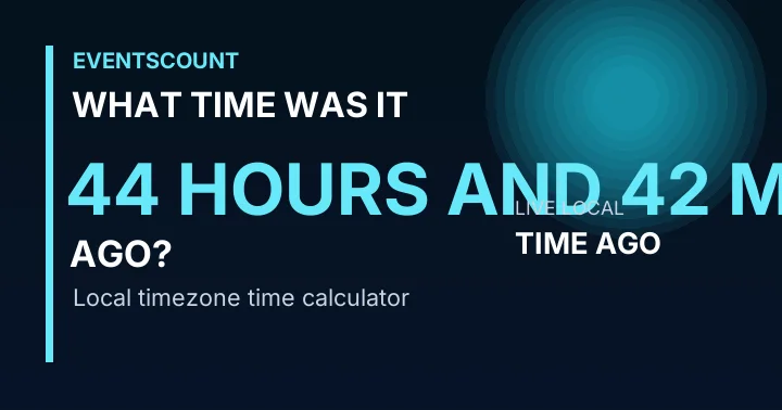 What Time Was It 44 Hours And 42 Minutes Ago?