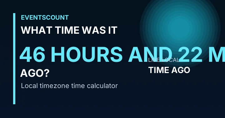 What Time Was It 46 Hours And 22 Minutes Ago?