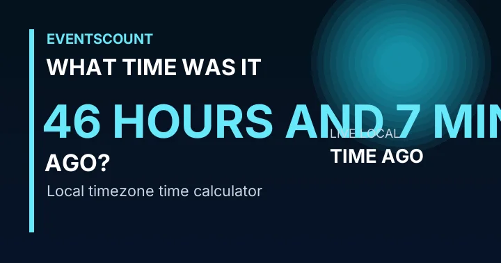 What Time Was It 46 Hours And 7 Minutes Ago?
