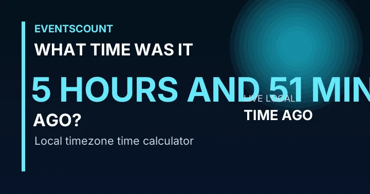 What Time Was It 5 Hours And 51 Minutes Ago?