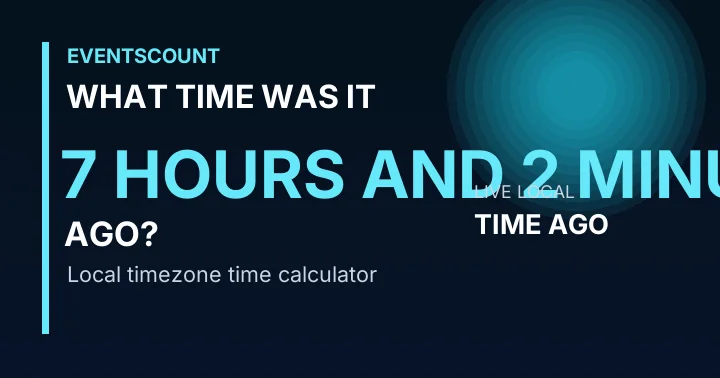 What Time Was It 7 Hours And 2 Minutes Ago?