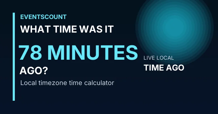 What Time Was It 78 Minutes Ago?