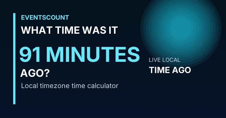 What Time Was It 91 Minutes Ago?